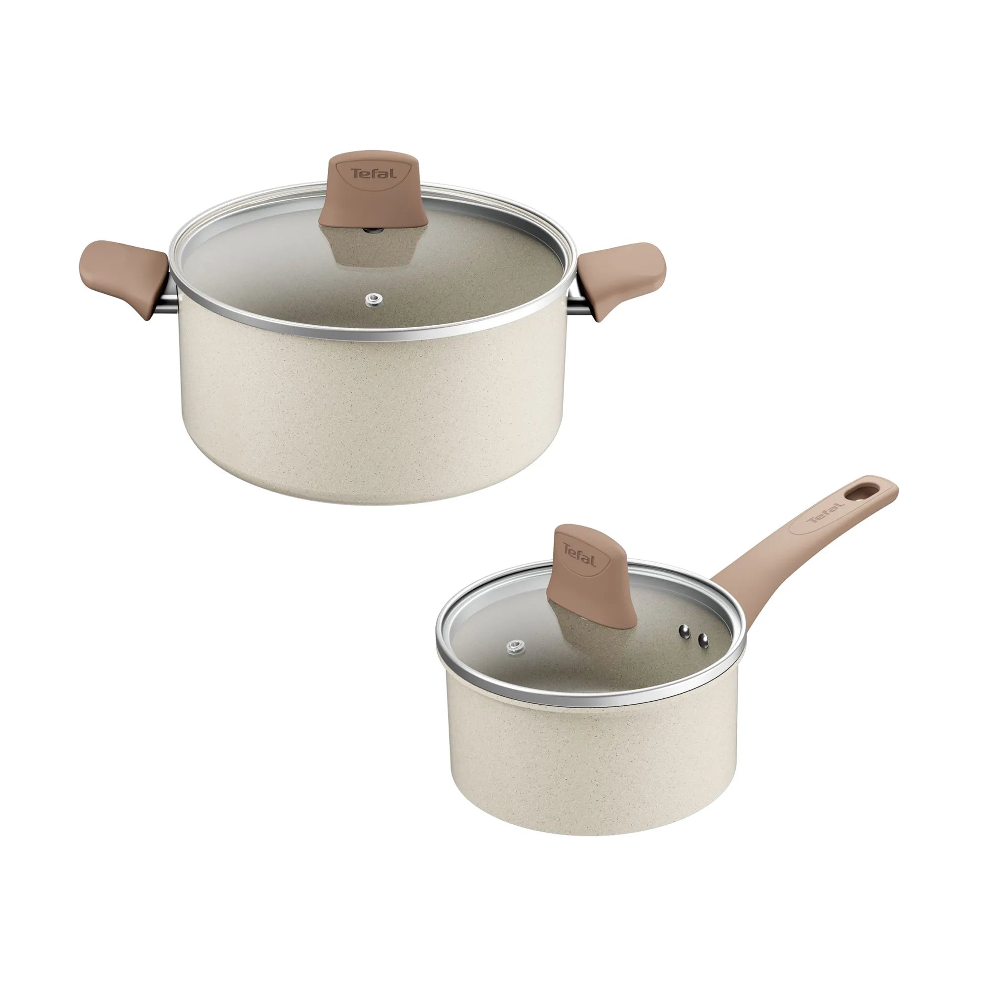 Tefal Stone White Induction Non-Stick 5pc Set