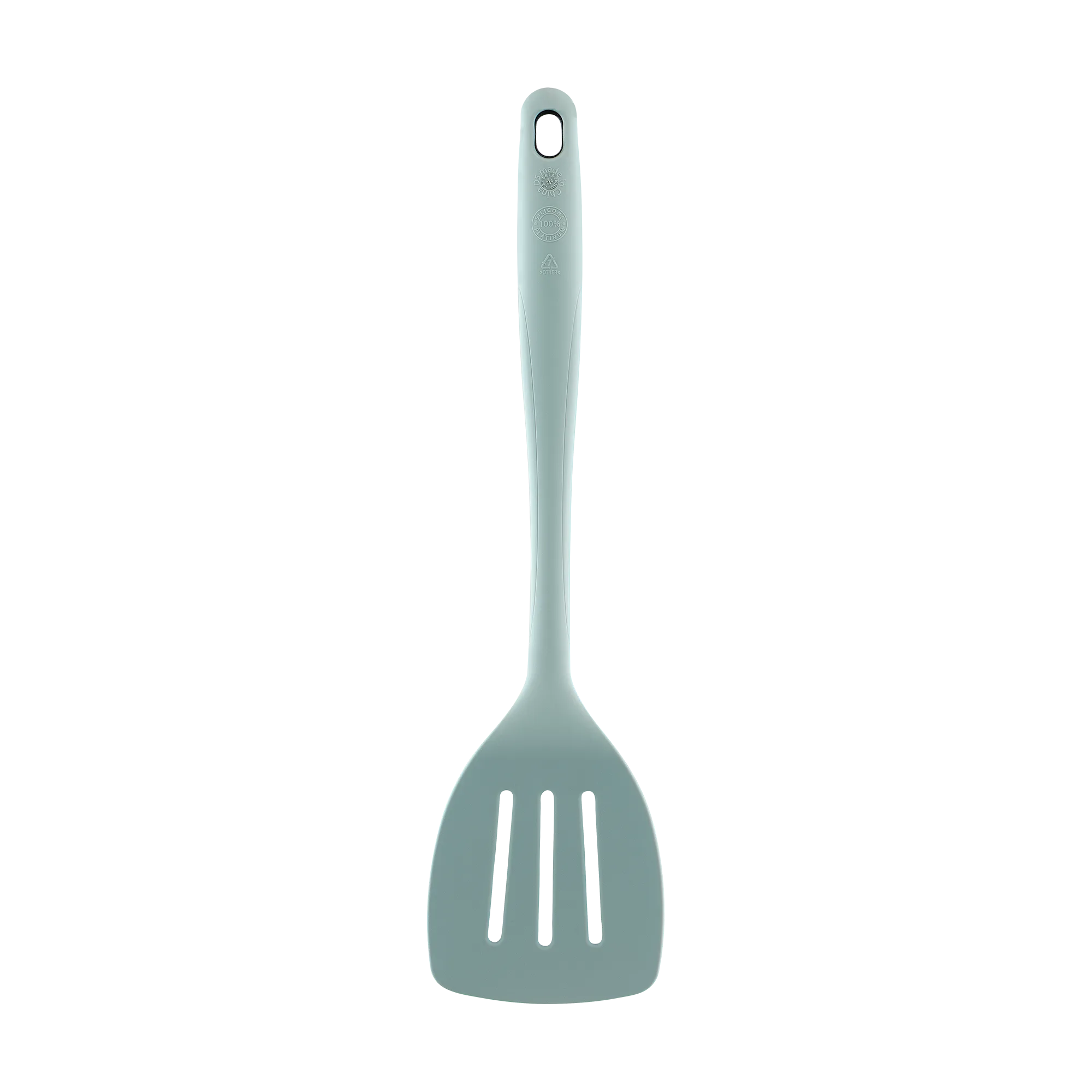 Tefal Ingenio Proflex Eucalyptus Silicone Slotted Turner K1910324 back view