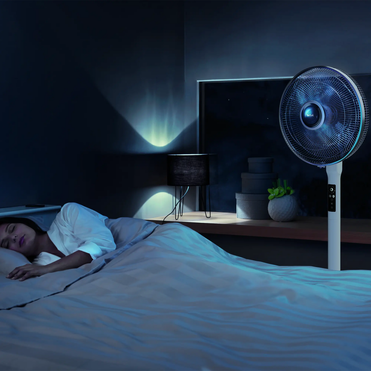 Tefal Turbo Silence Extreme+ Stand Fan VF5870 with silent operation for night time
