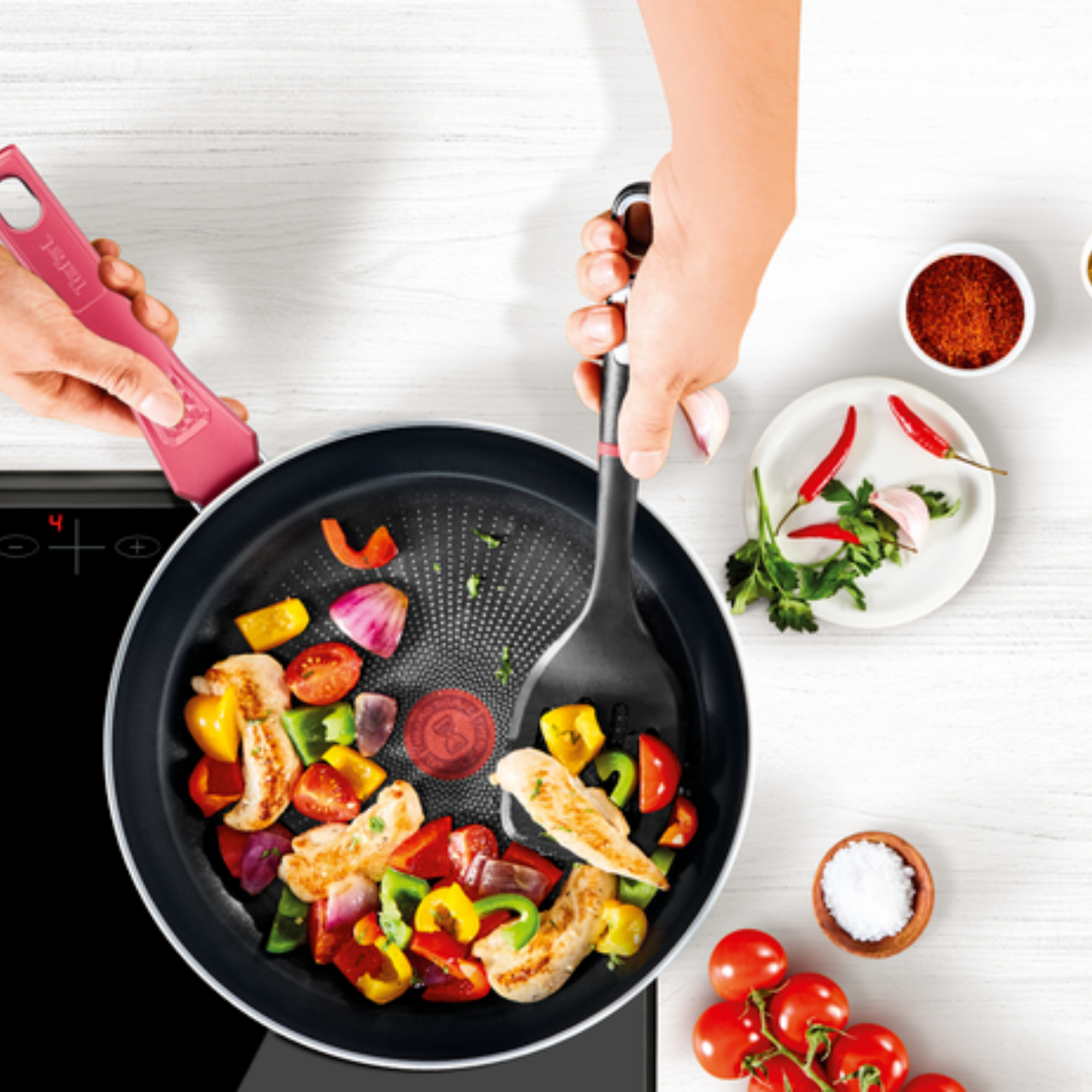 Tefal Daily Expert Red Induction Non-Stick Frypan 28cm