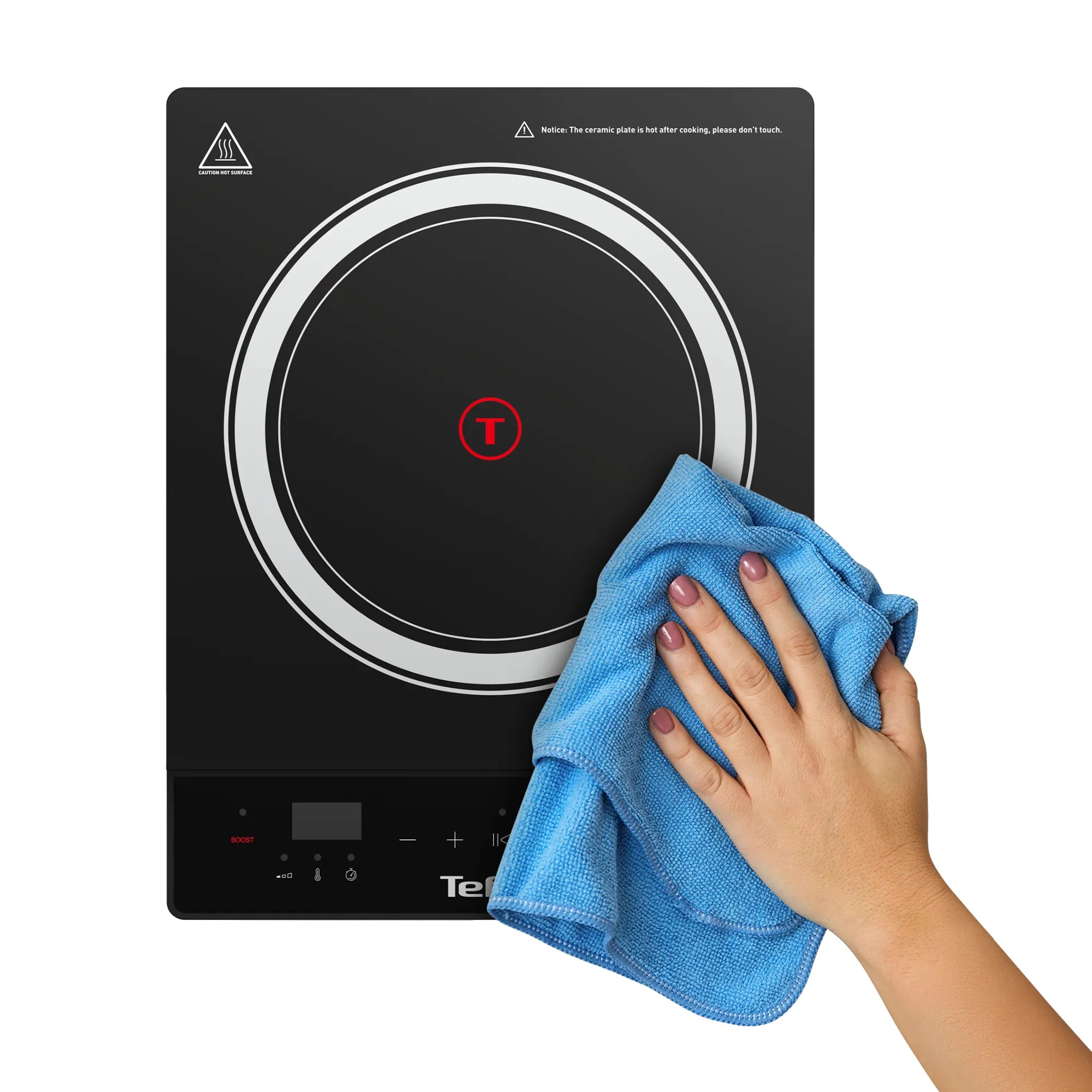 Tefal Single Express Induction Hob IH9018 easy to clean