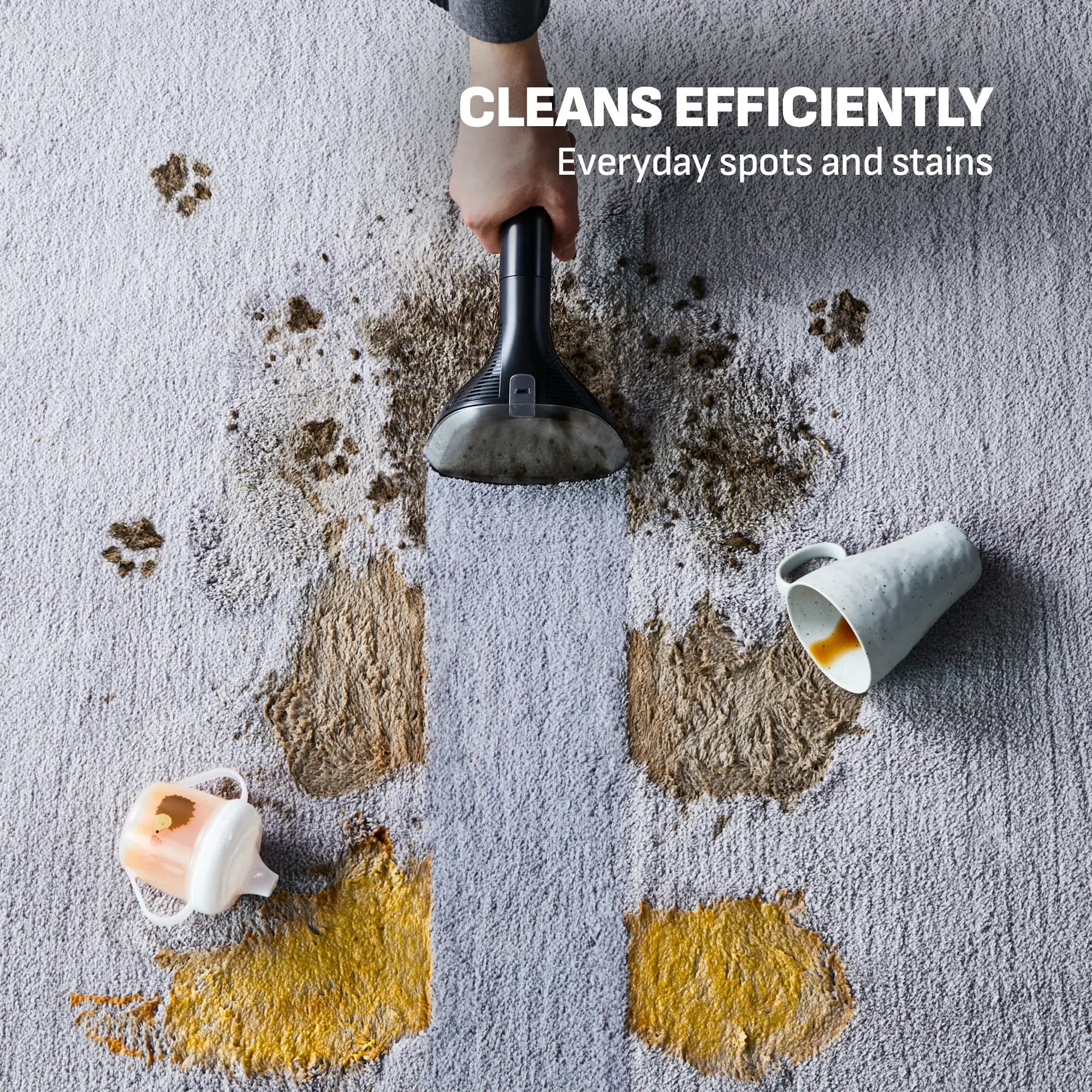 Tefal Clean It Portable Carpet & Upholstery Spot Cleaner IZ5010 cleans efficiently