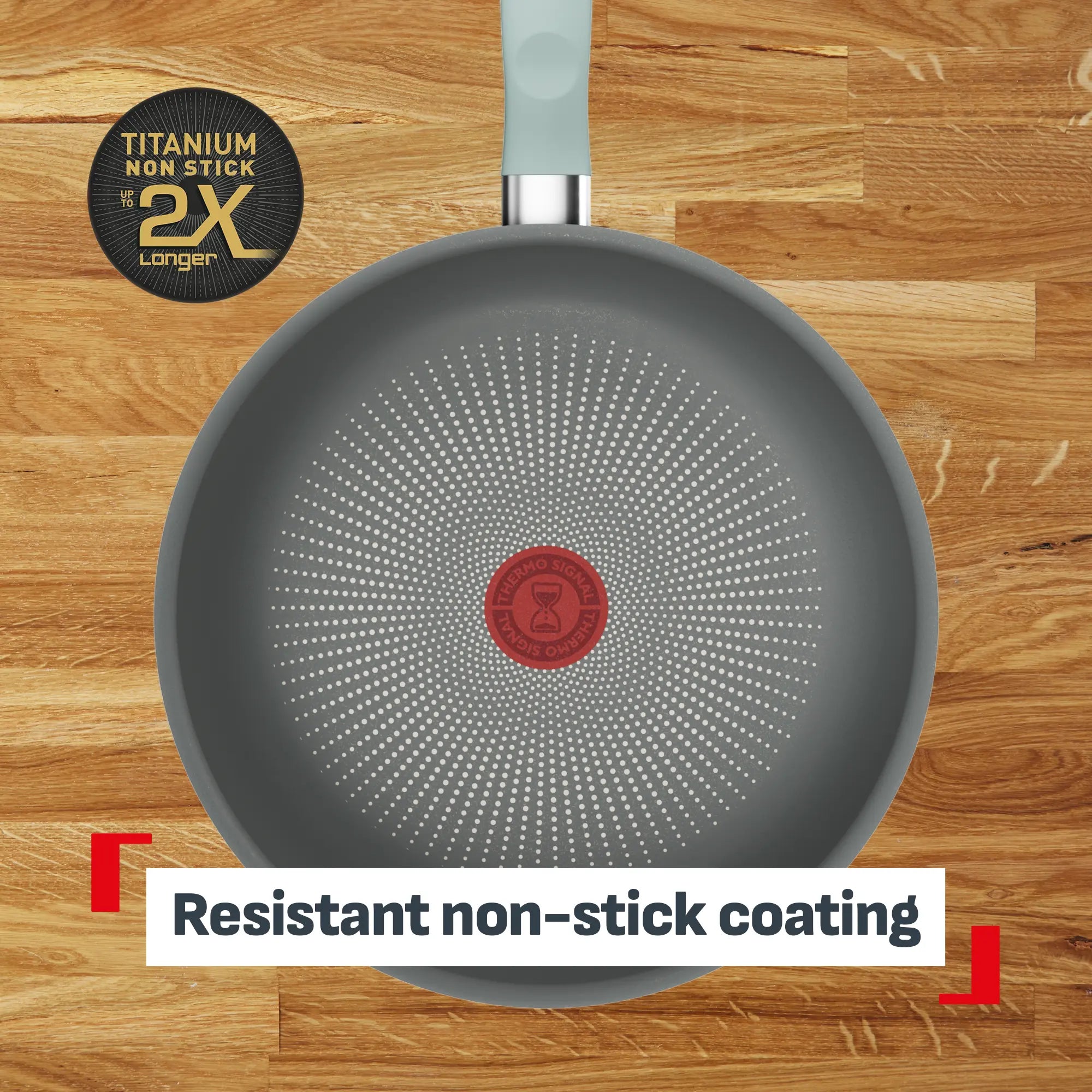 Tefal Halo Induction Non-Stick Eucalyptus Wok 26cm