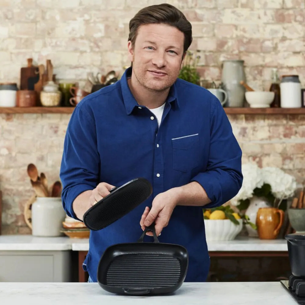 Jamie Oliver by Tefal Cast Iron Panini Press 22x22cm