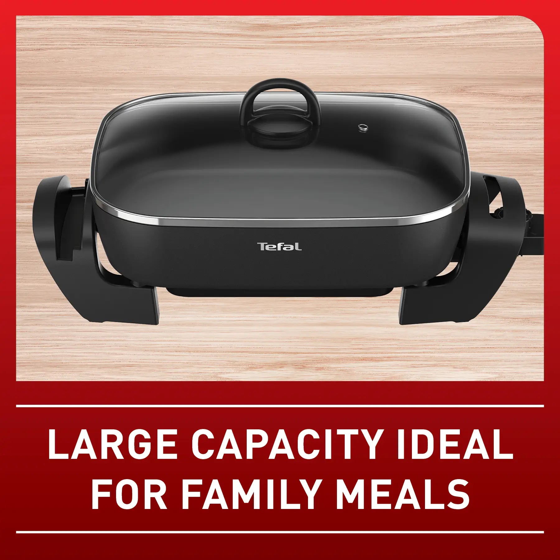 Tefal Easy Banquet Electric Frypan KC6018 large capacity for family meals