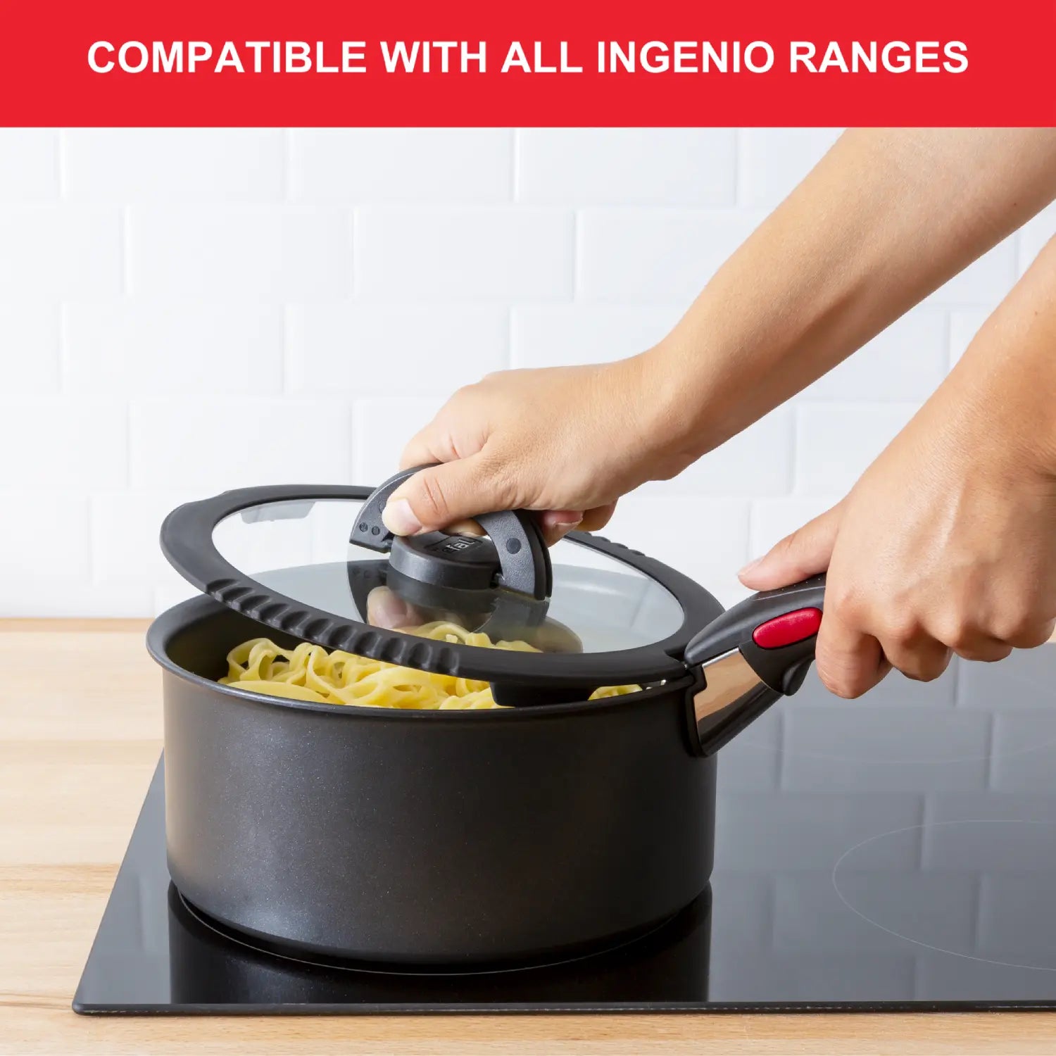 Tefal Ingenio - Set of 3 Draining Lids (16, 18, 20cm)