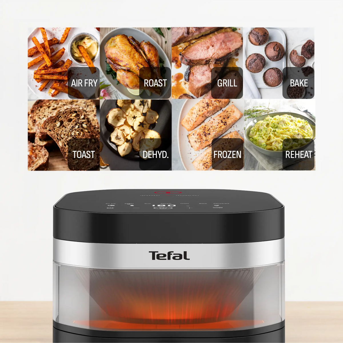Tefal Ever Fry Infra Heat Single Drawer 7L Air Fryer EY8328 with 8 preset modes and manual mode
