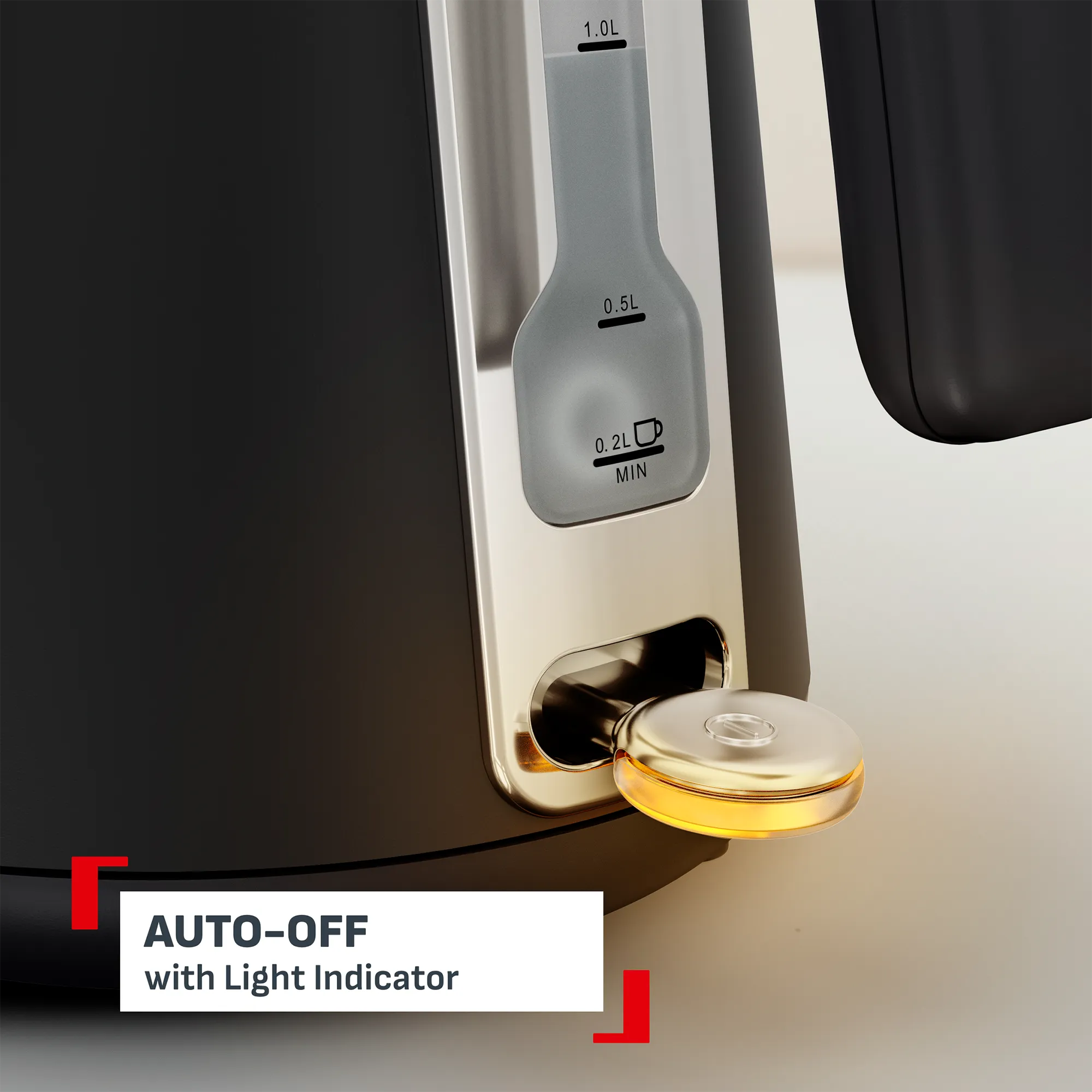 Tefal Kettle Collection Black KI6668 with auto off and light indicator