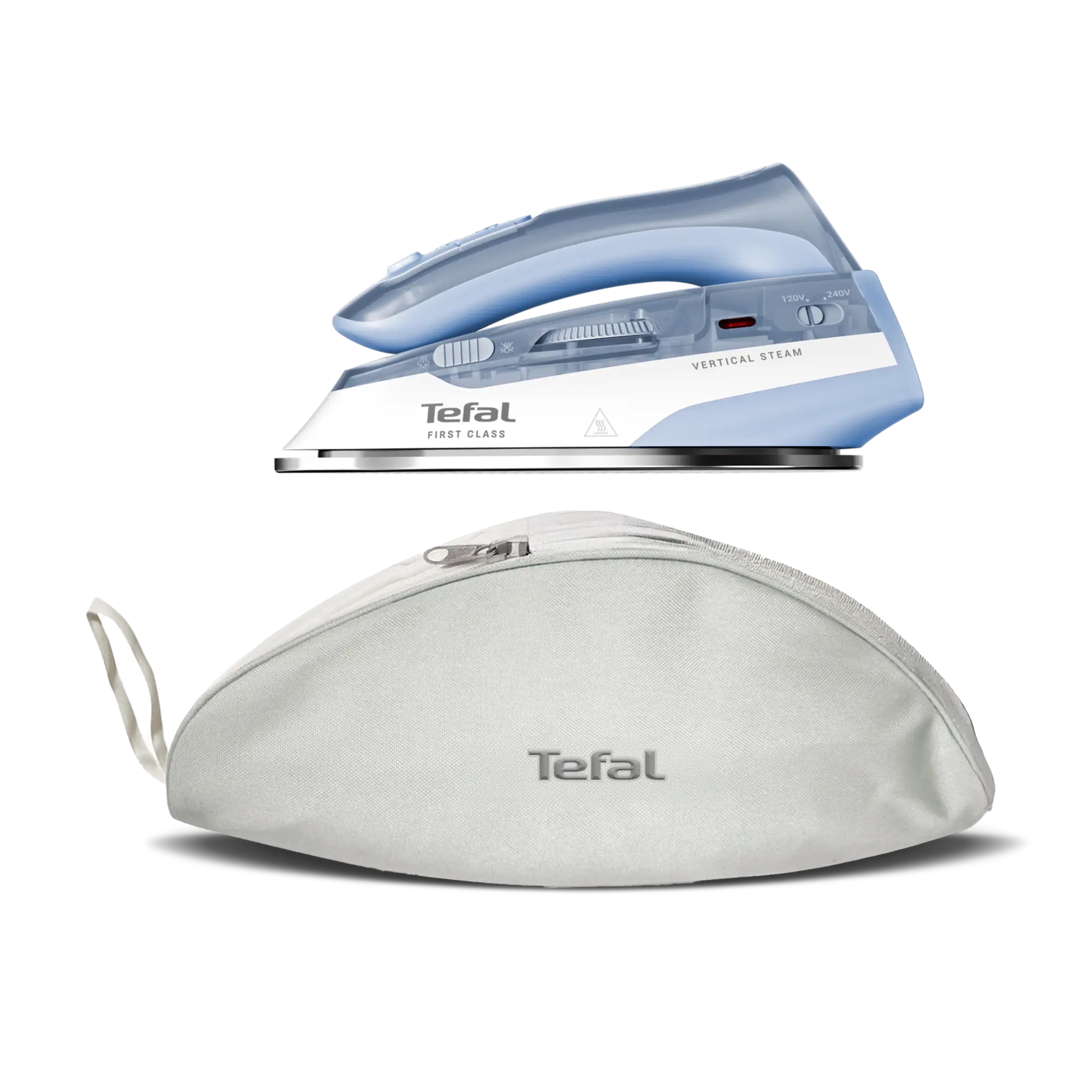 Tefal First Class Travel Iron DB1610 foldable with travel pouch