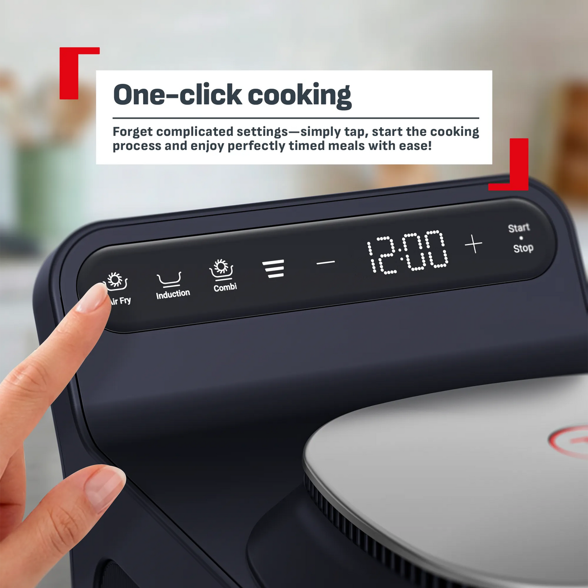 Tefal YumMeal Multicooker Air Fryer Black Knight FB3518 with one click cooking for perfectly timed meals