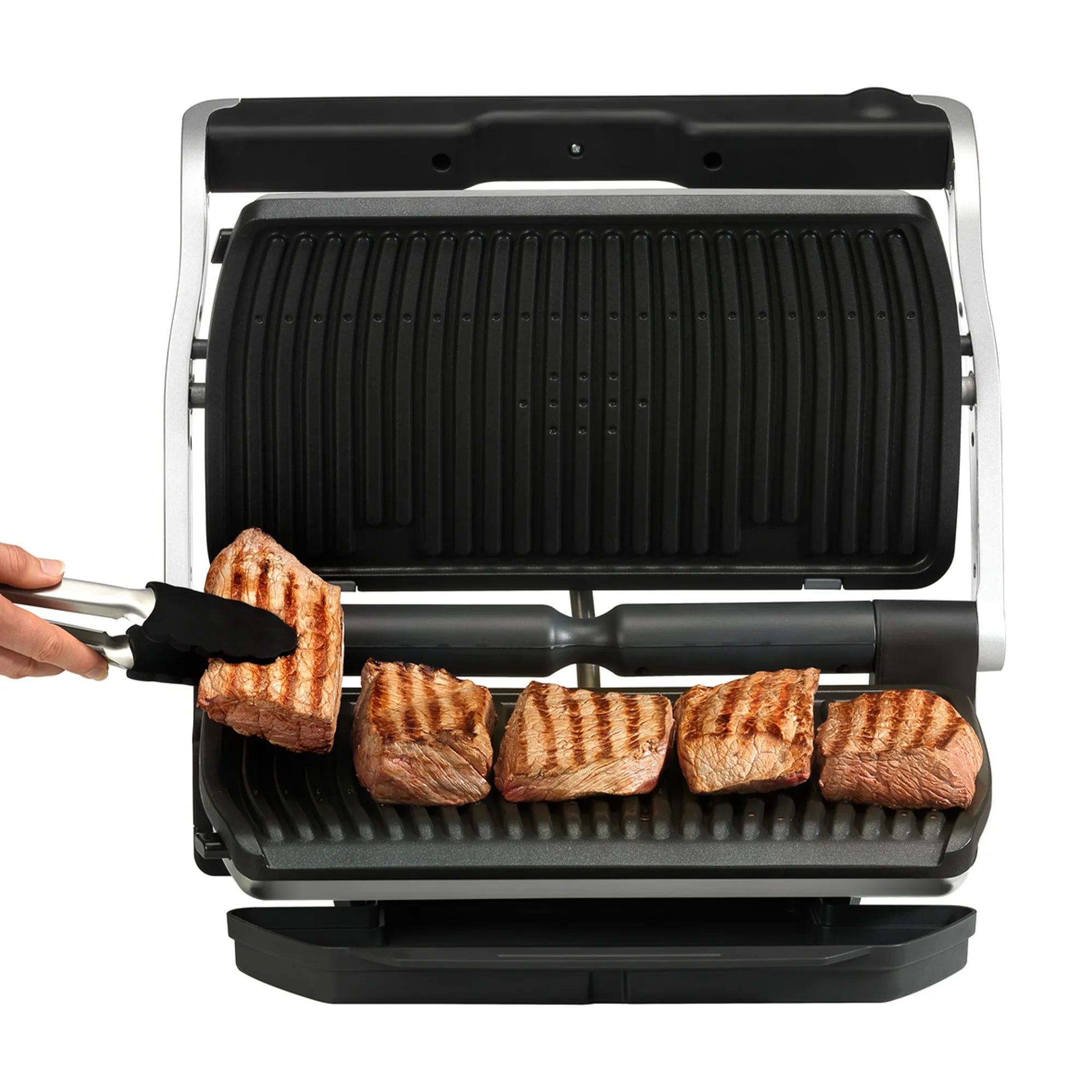 Tefal OptiGrill+ XL Smart Electric Grill GC722 grilling beef