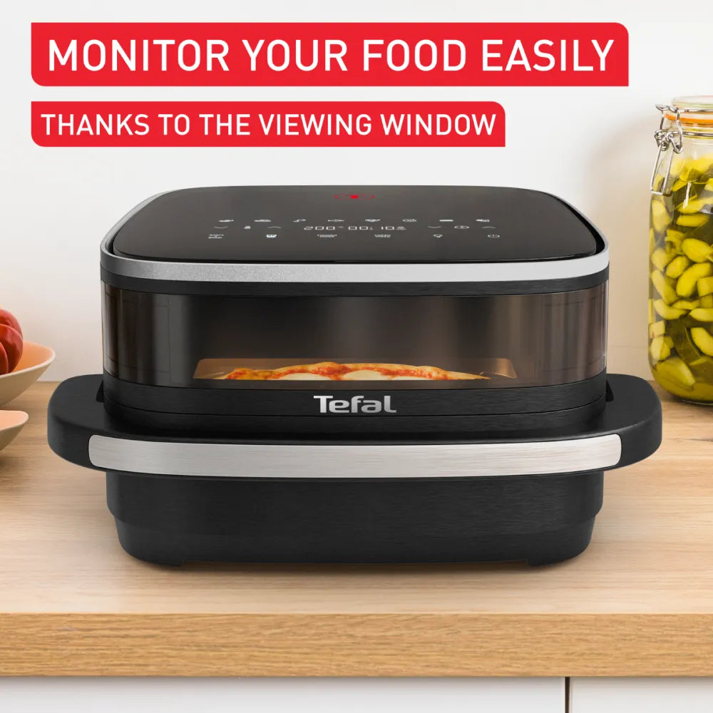 Tefal Easy Fry & Pizza Air Fryer FW4018 viewing window for monitoring food while coooking