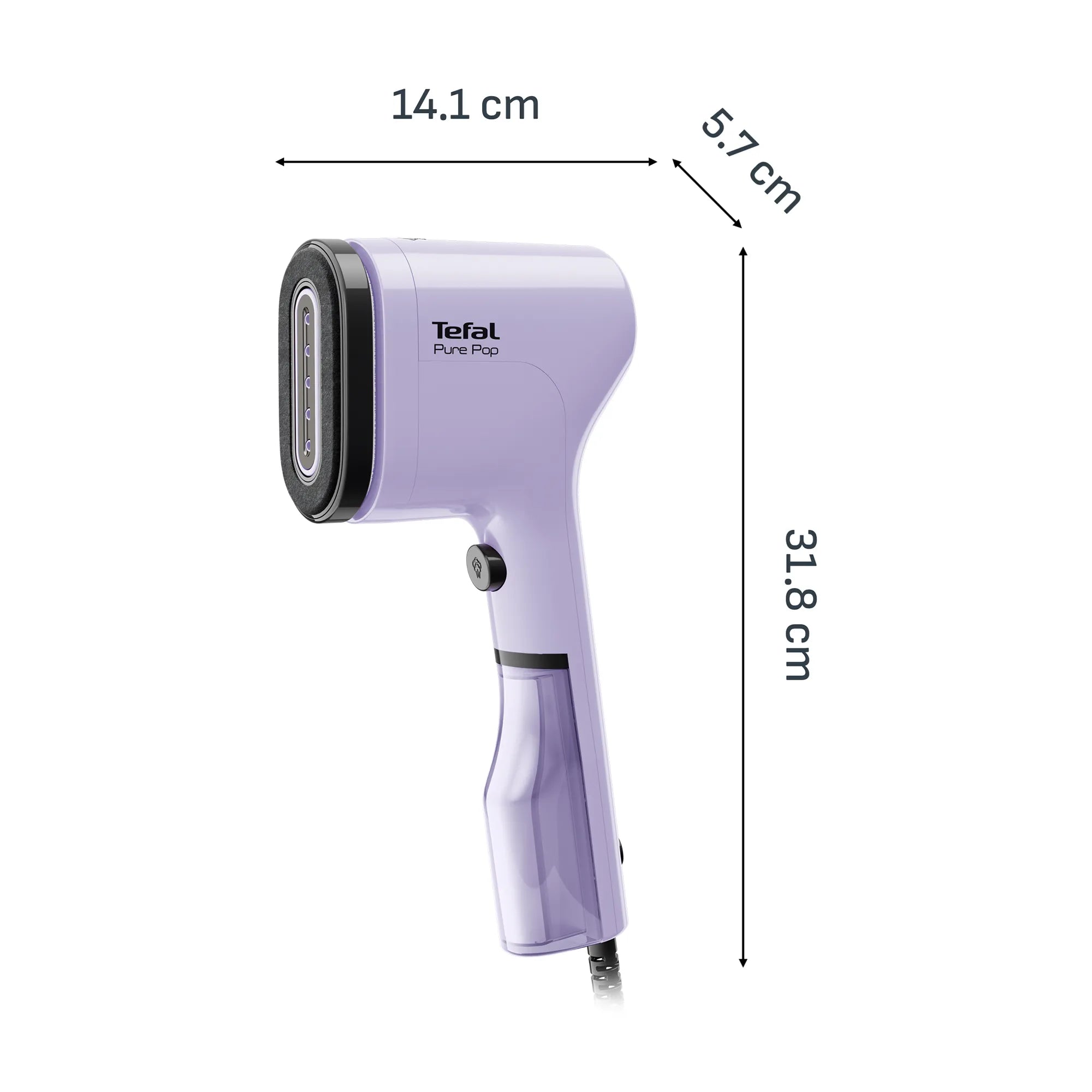 Tefal Pure Pop Handheld Garment Steamer DT2027 - Lavender
