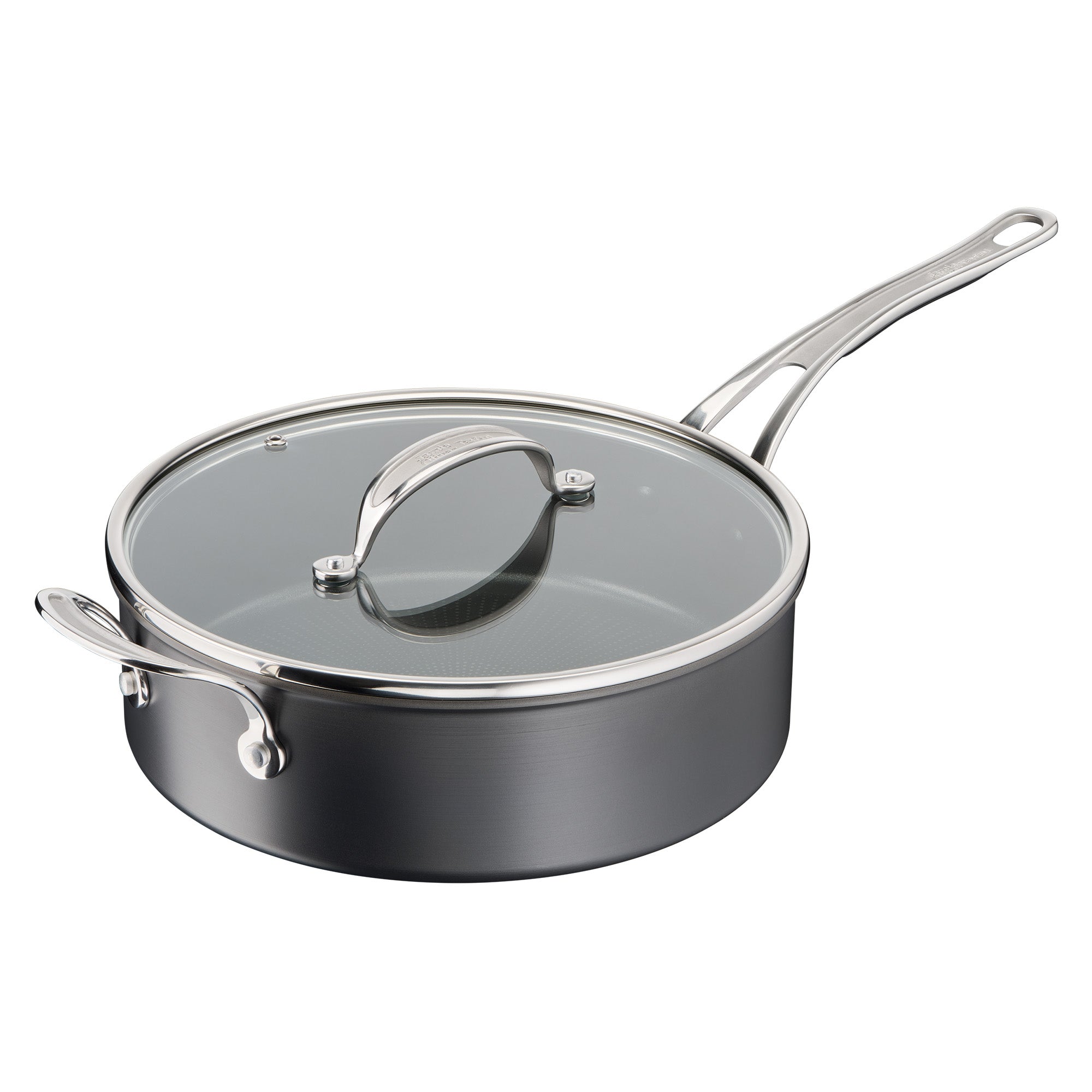 User manual and frequently asked questions Jamie Oliver by Tefal Cooks Classic Non-Stick Induction Hard Anodised Sautepan + Lid 26cm