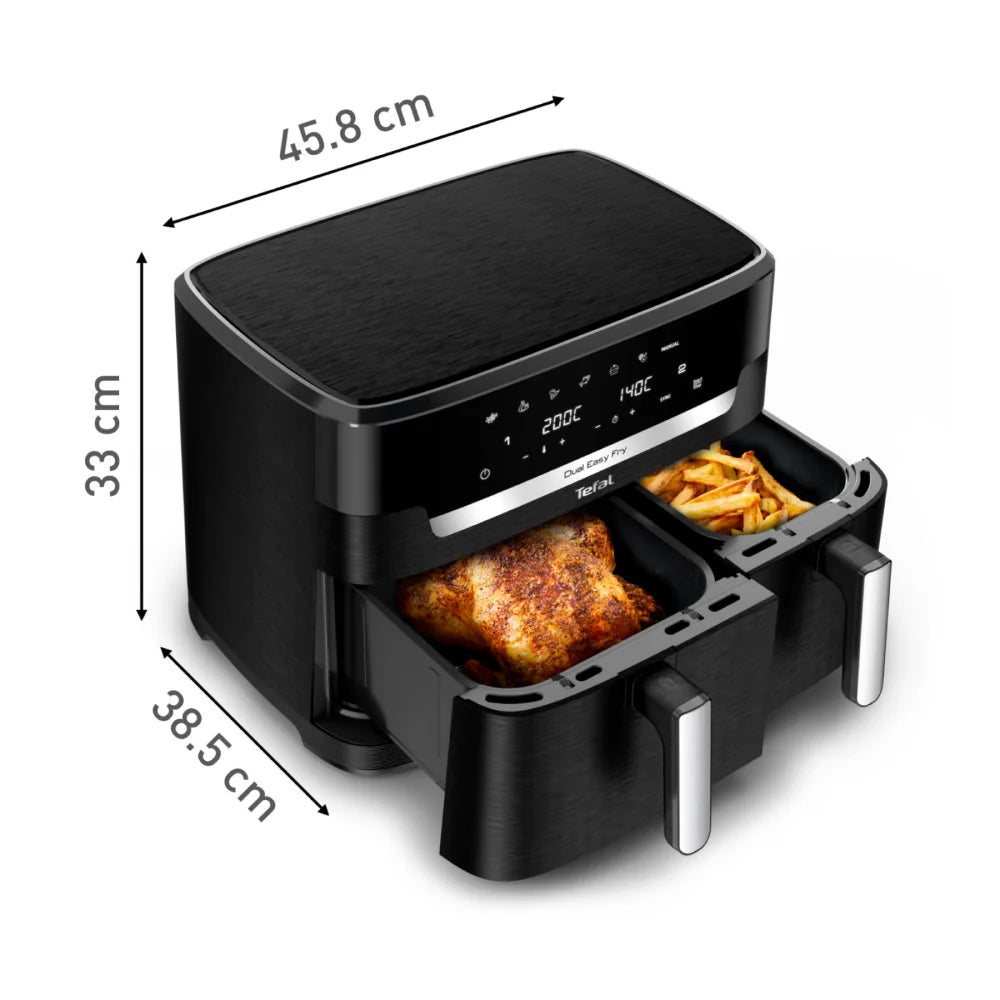 Tefal Dual Easy Fry XXXL 11L Air Fryer EY9428 dimensions