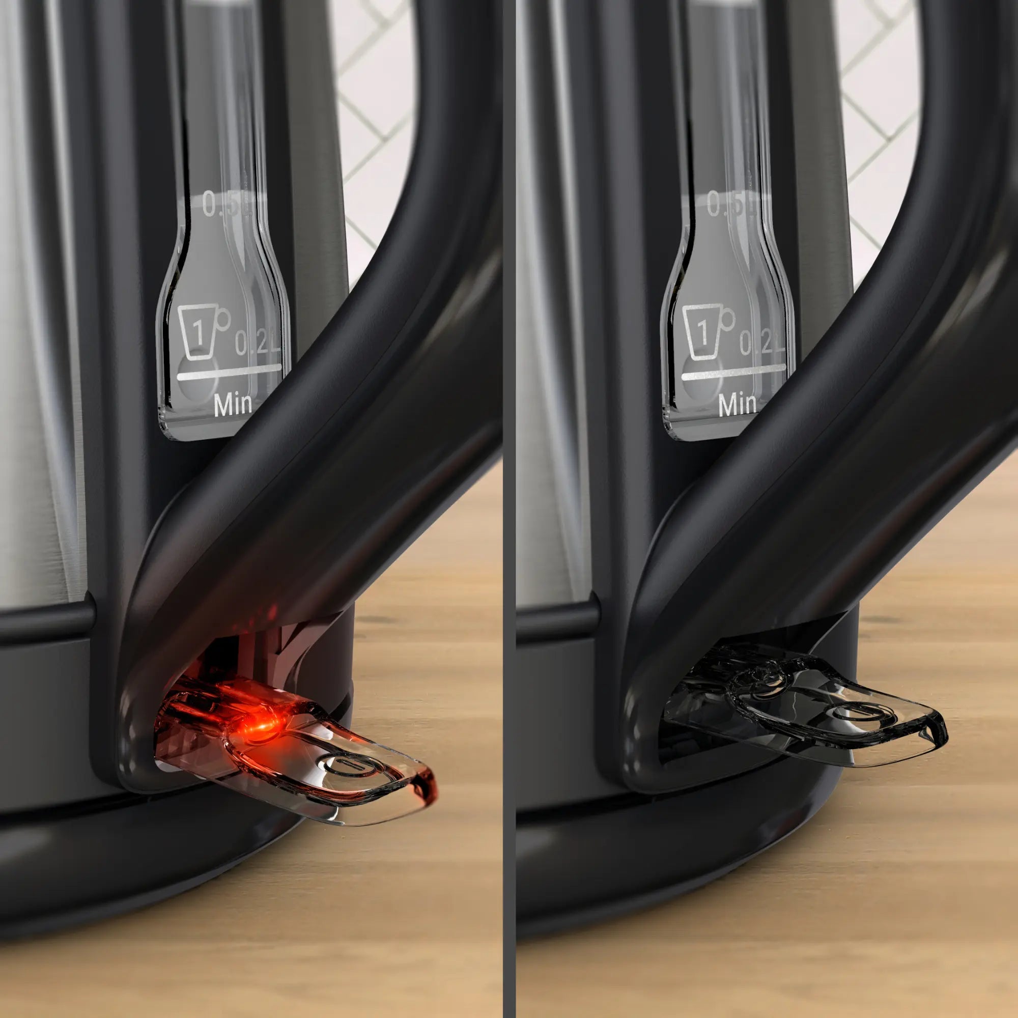 Tefal Subito Stainless Steel Toaster & Kettle Breakfast Set TT5SAD with indicator light