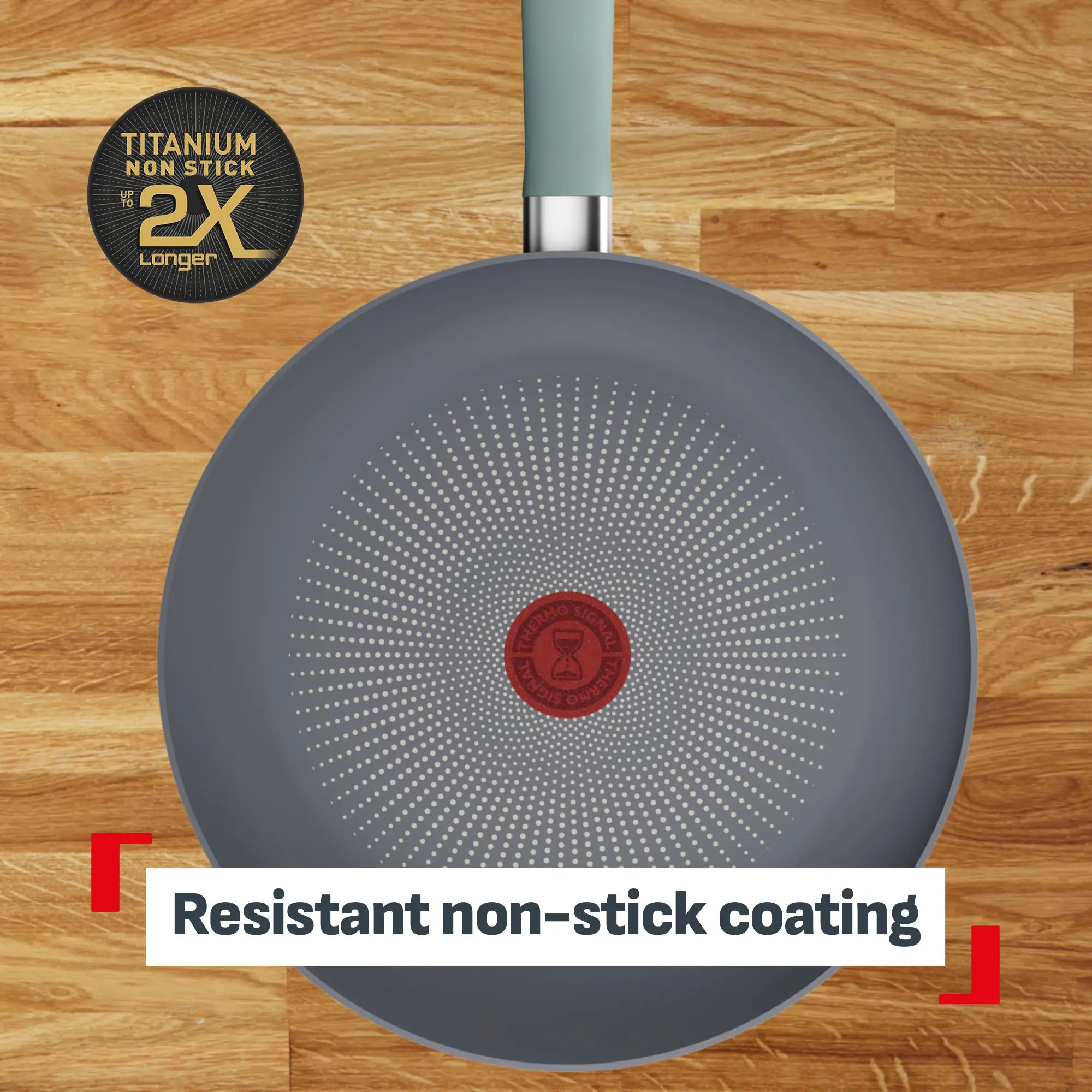 Tefal Halo Induction Non-Stick Eucalyptus 5pc Cookware Set
