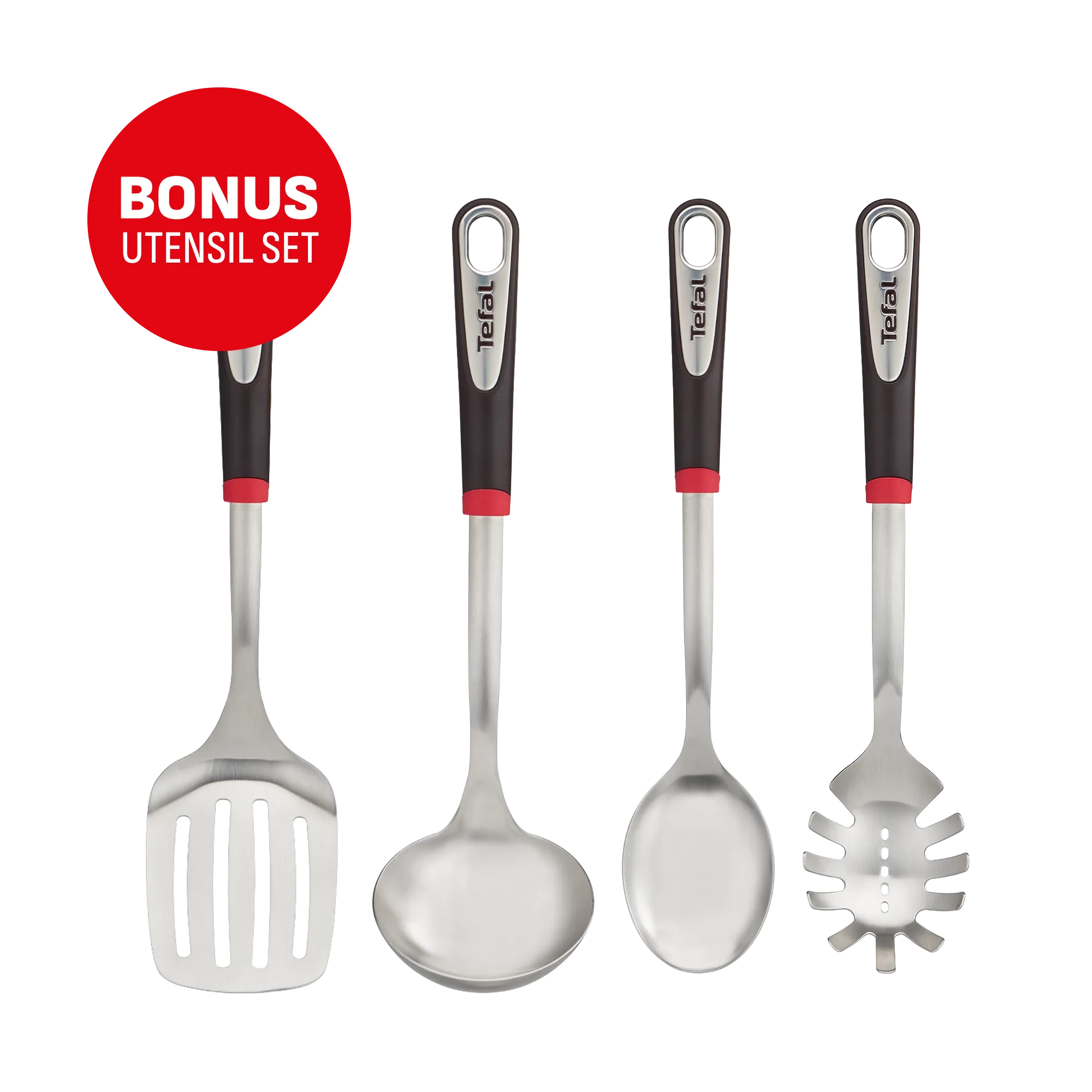 Tefal Ingenio Excellence Fusion Induction Non-Stick 14pc Set + BONUS Stainless Steel Utensil Set