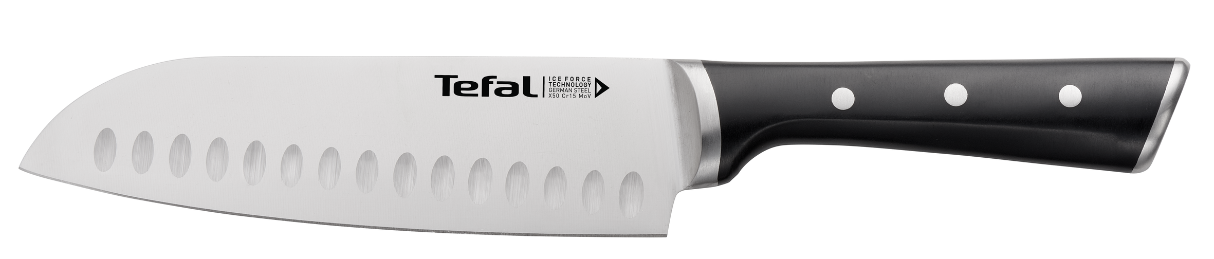 User manual and frequently asked questions Tefal Ice Force Stainless Steel Santoku Knife 18cm