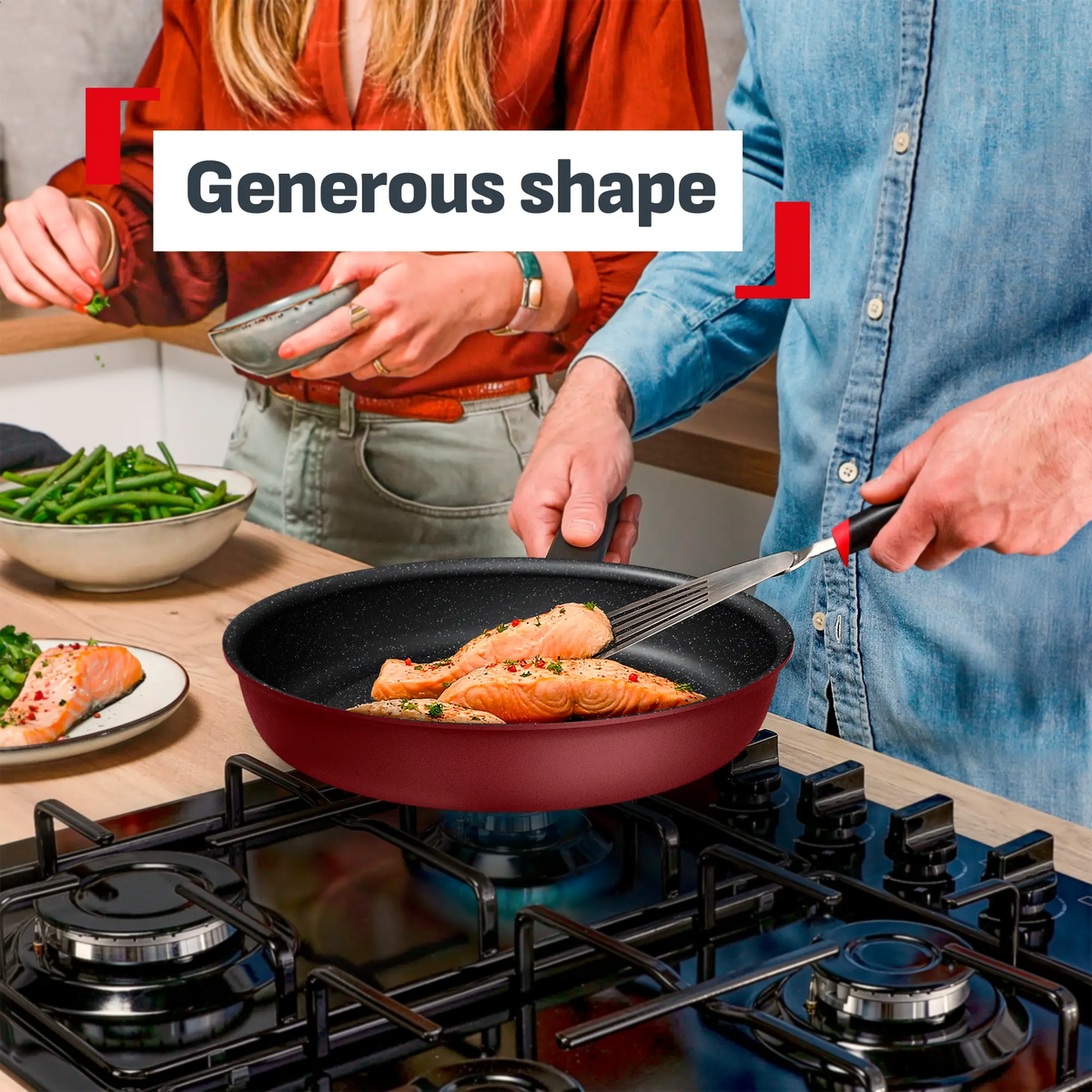 Tefal Expertise Induction Non-Stick Ruby Frypan 20cm