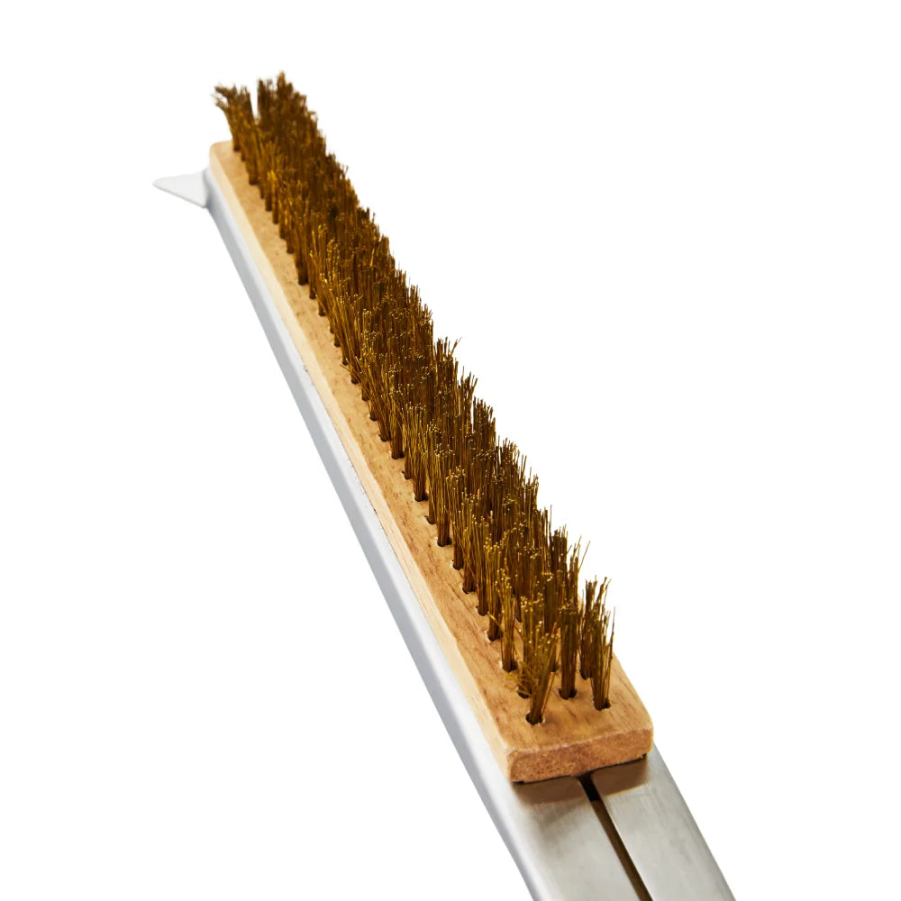 Tefal Pizza Pronto Cleaning Brush XA406000 Closeup metal bristles