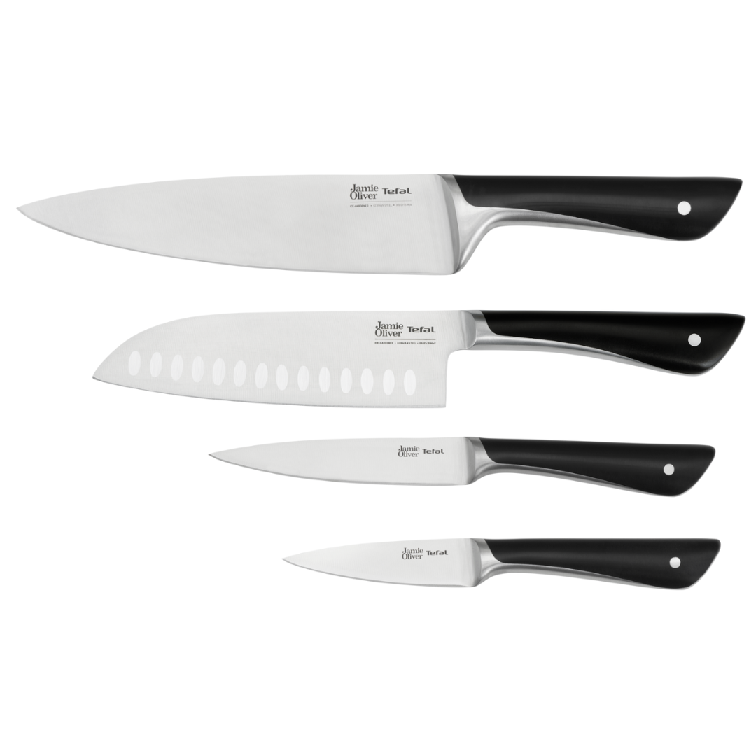 User manual and frequently asked questions Jamie Oliver by Tefal Stainless Steel The Kitchen 4pc Knife Set