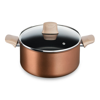 User manual and frequently asked questions Tefal Eco Respect Induction Non-Stick Stewpot 24cm + Lid