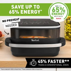 Tefal Easy Fry & Pizza Air Fryer FW4018 save up to 65% energy