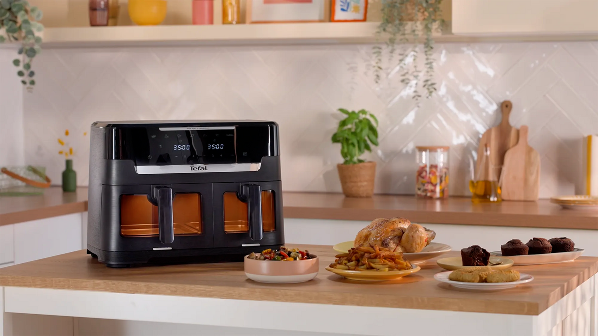 Tefal Ever Fry Infra Heat Dual 11L Detachable Front Air Fryer EY9488 Video
