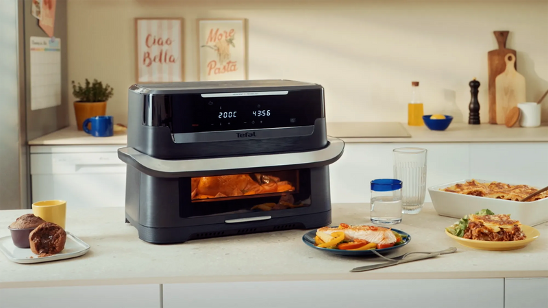 Tefal Ever Fry Infra Heat Flex 9L Detachable Front Air Fryer EY9278 Video