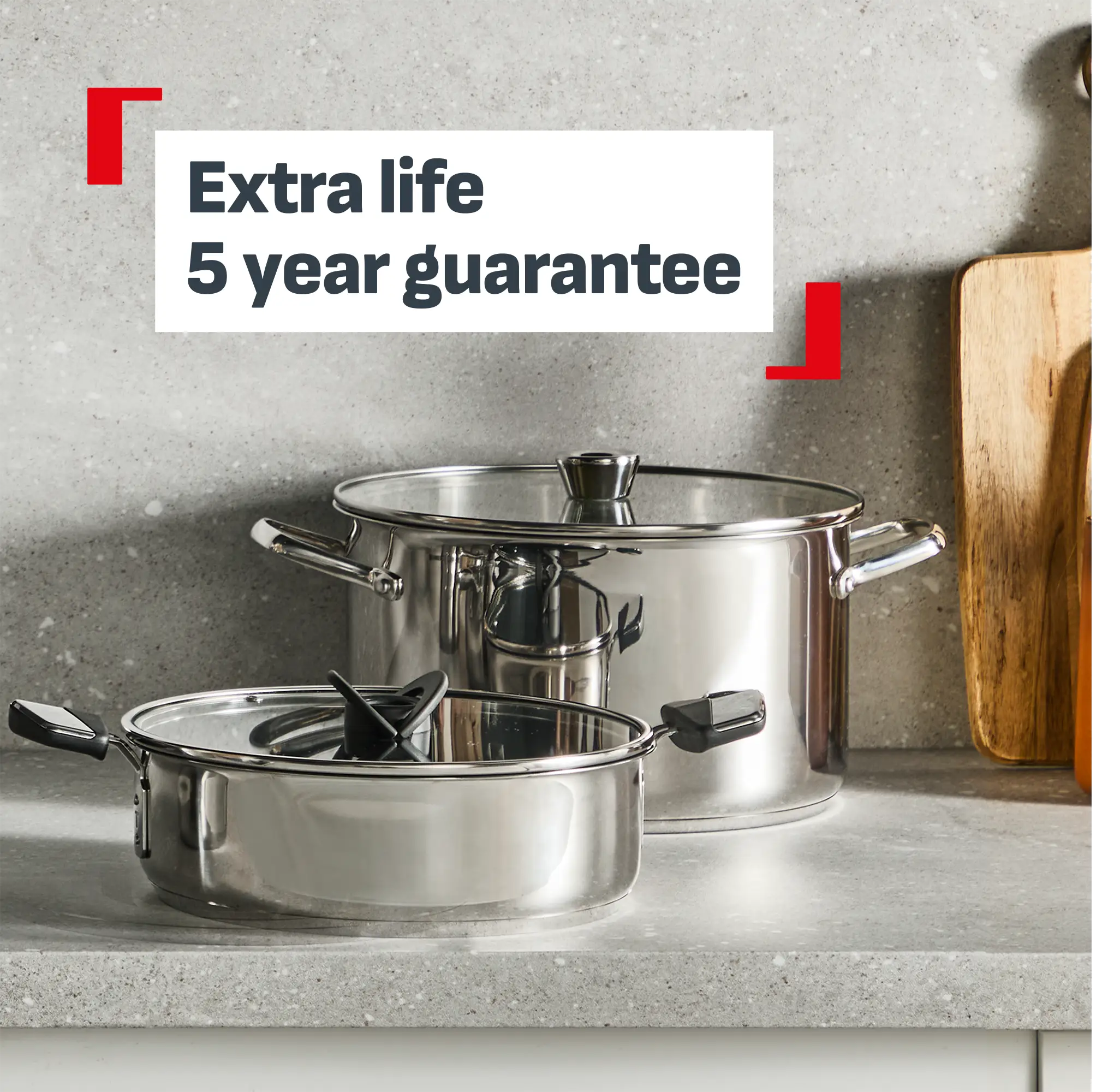 Tefal Space+ Emotion+ XL Induction Stainless Steel Big Pot 9.6L