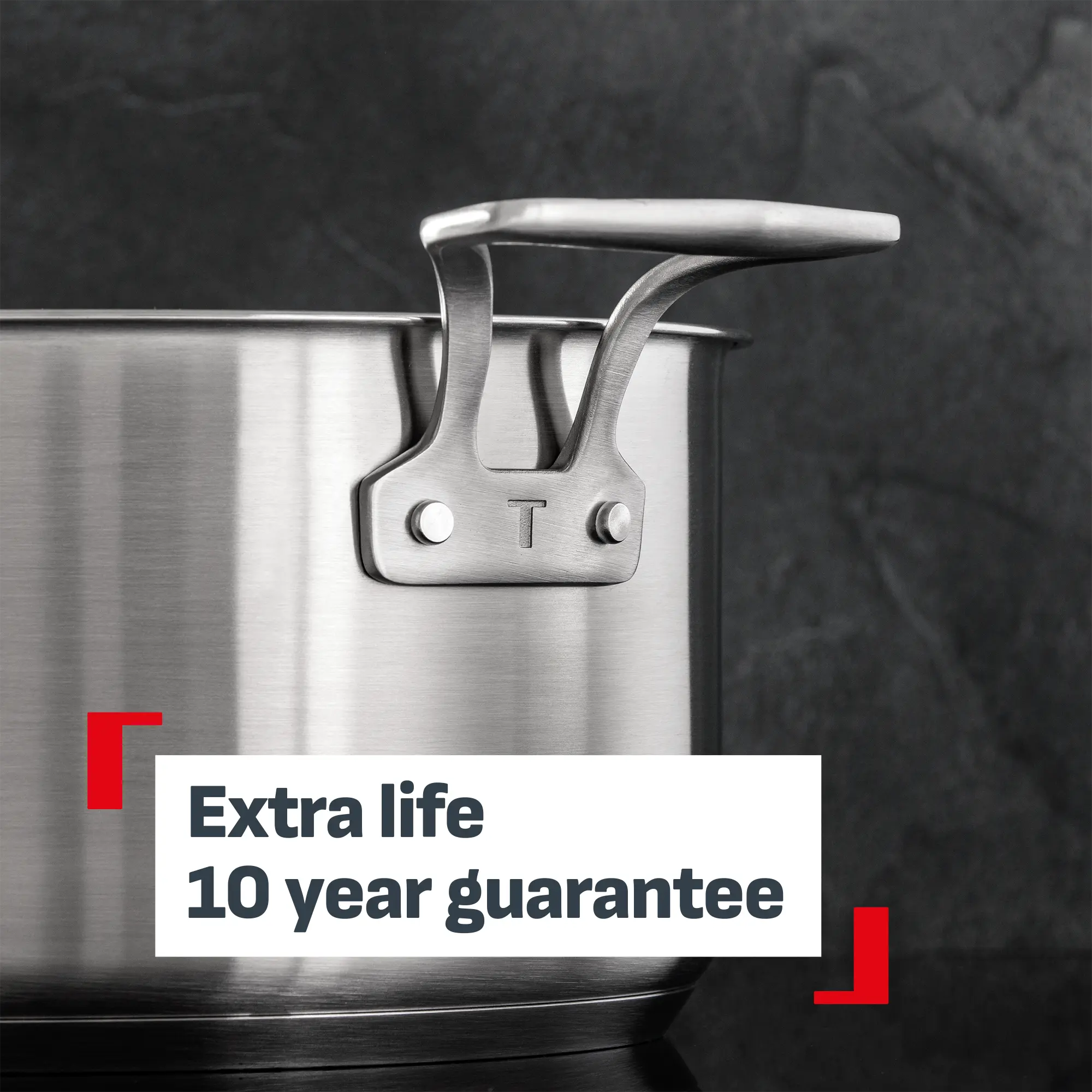 Tefal Space+ Extreme Induction Stainless Steel 5pc Pot Set