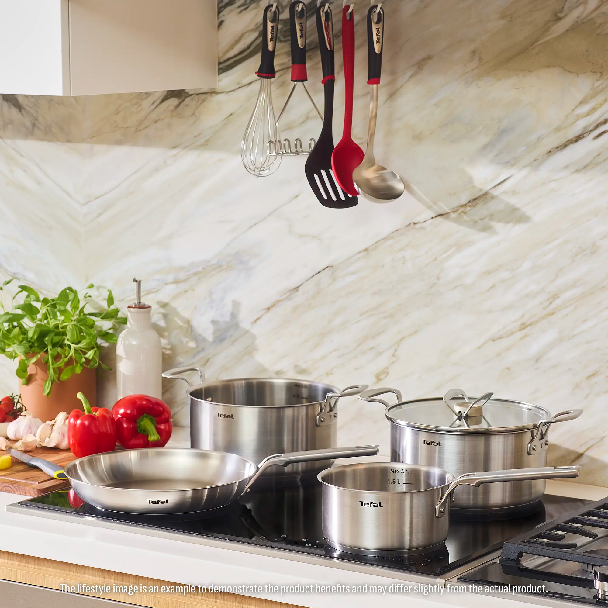 Tefal Extreme Induction Stainless Steel Uncoated Frypan 24cm