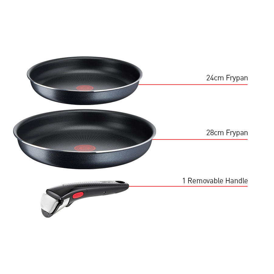 Tefal Ingenio XL Force Non-stick 3pc Frypan Set