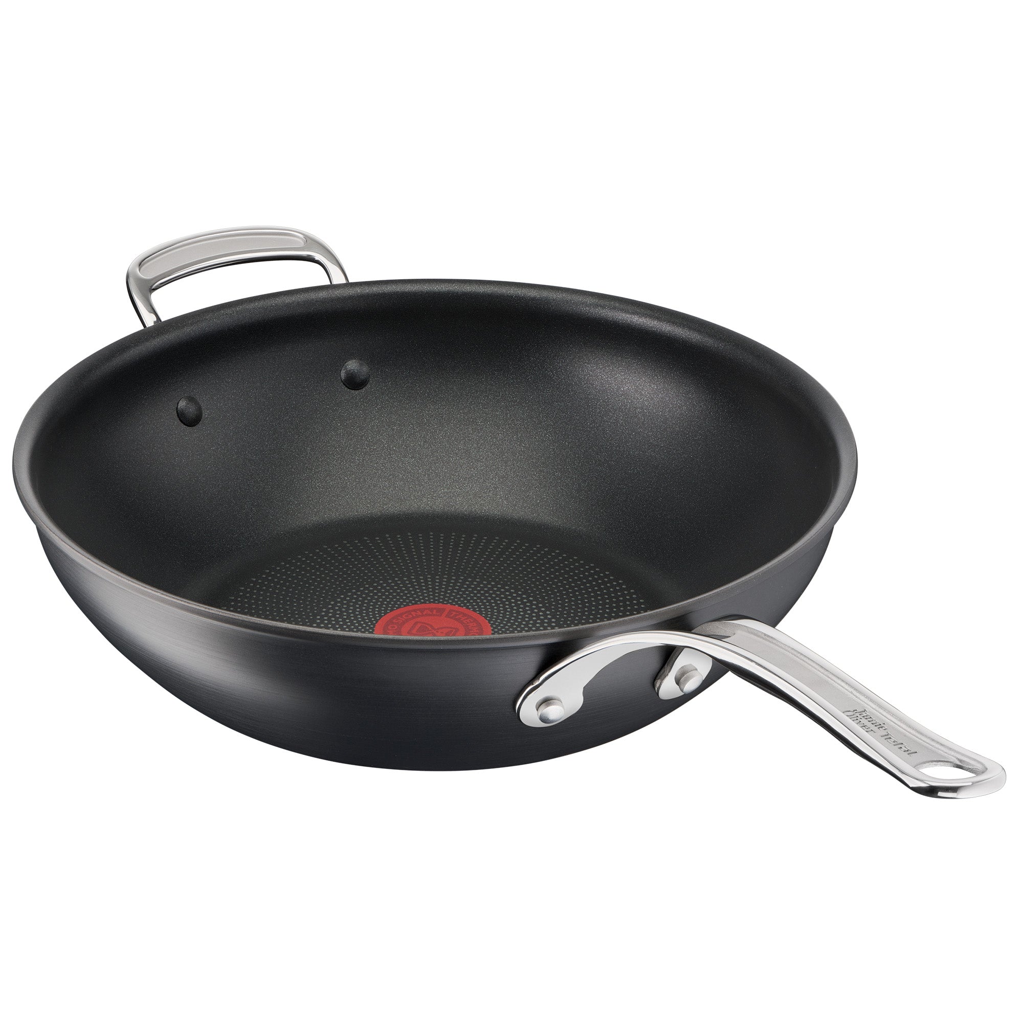 Jamie Oliver by Tefal Cooks Classic Non-Stick Induction Hard Anodised Wok 30cm