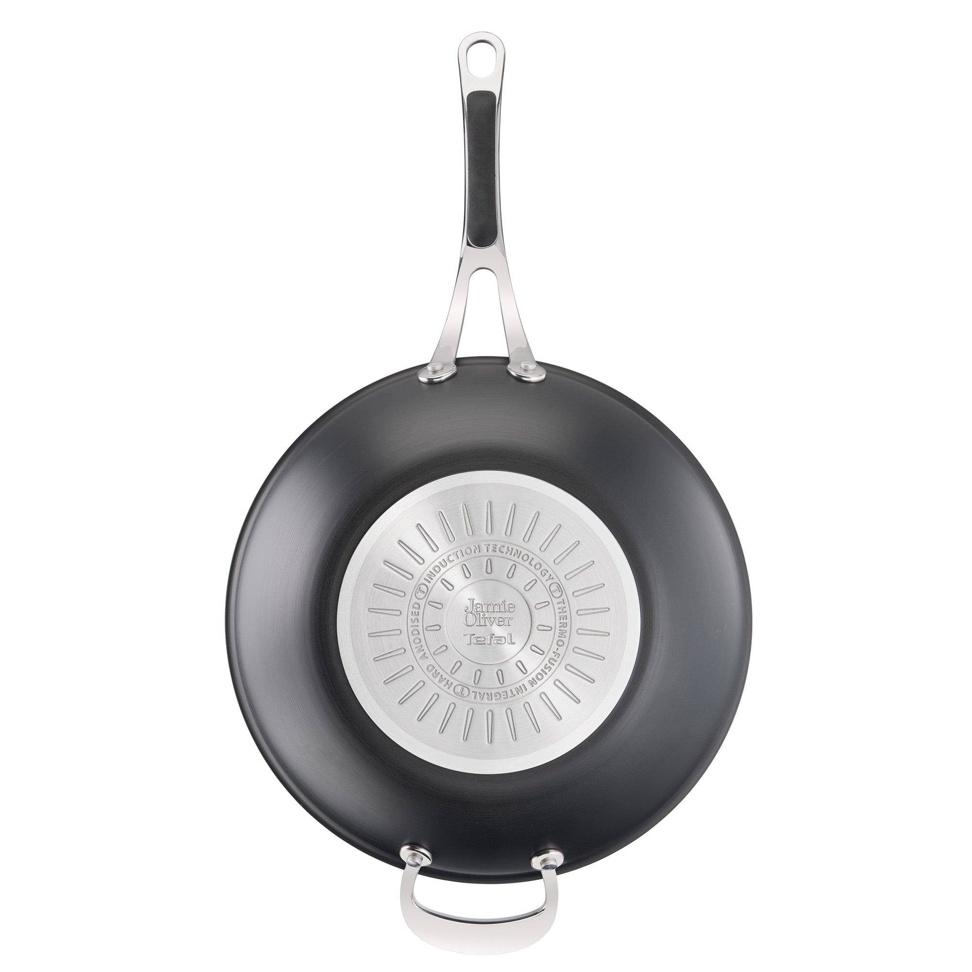 Jamie Oliver by Tefal Cooks Classic Non-Stick Induction Hard Anodised Wok 30cm