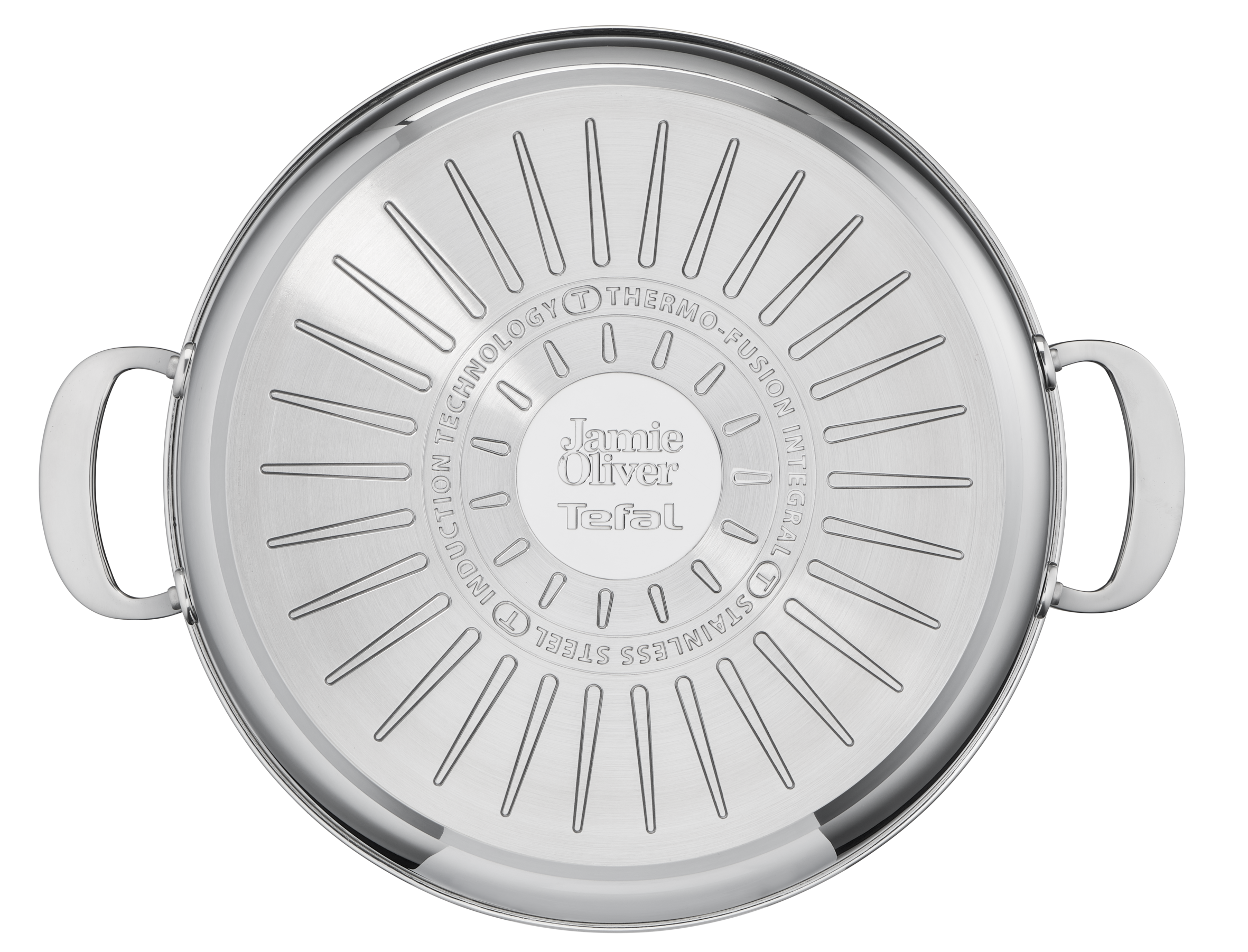 Jamie Oliver by Tefal Cooks Classic Stainless Steel Non-stick Induction Shallowpan 30cm + Lid